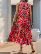 SAIDE™ | S1 SLEEVELESS BOHEMIAN TASSEL DRESS WITH TIE-DYE PRINT