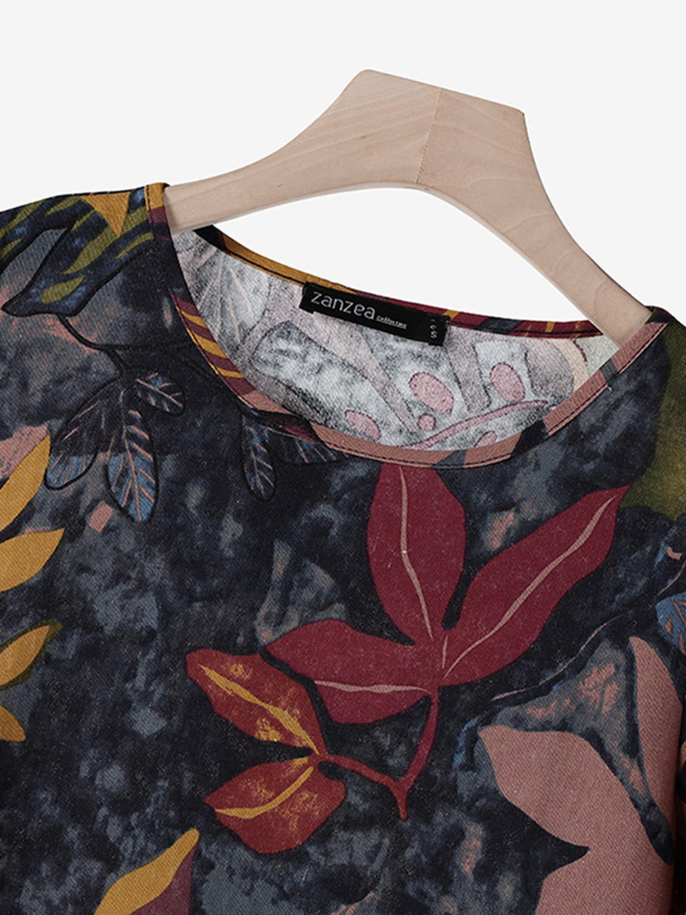 SAIDE™ | S2 PLUS SIZE FLORAL MAXI DRESS - ELEGANT A-LINE VACATION DRESS