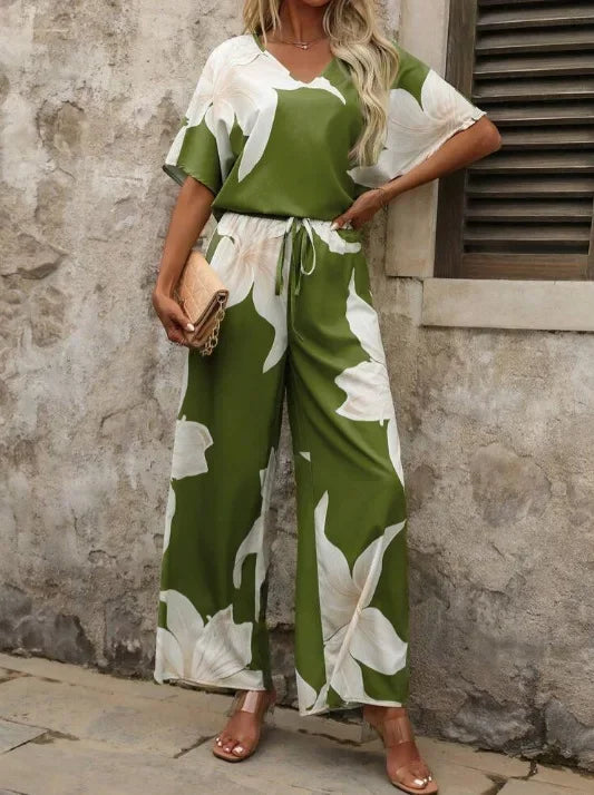 SAIDE™ | S9 TWO PIECE SET - BATWING SLEEVE TOP AND PANTS