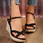 SAIDE™ | S151 SANDALS - WEDGE PLATFORM SANDALS