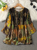 SAIDE™ | S61 TOP - SUMMER BEACH VACATION PRINTED SLEEVELESS TOP