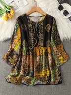 SAIDE™ | S61 TOP - SUMMER BEACH VACATION PRINTED SLEEVELESS TOP