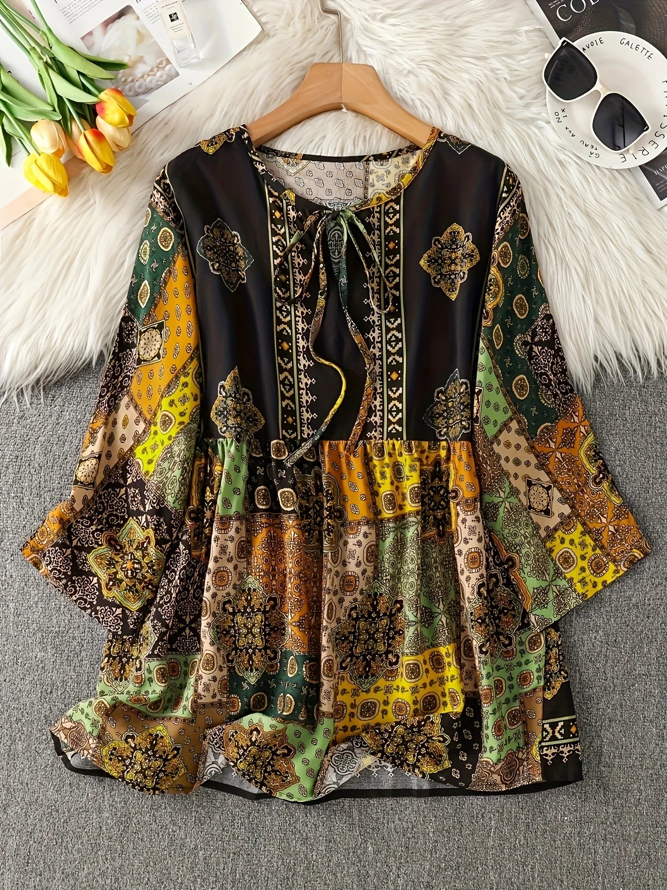 SAIDE™ | S61 TOP - SUMMER BEACH VACATION PRINTED SLEEVELESS TOP