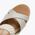 SAIDE™ | S55 SANDALS - ELEGANT LADIES WEAVE ROME WEDGE SANDALS