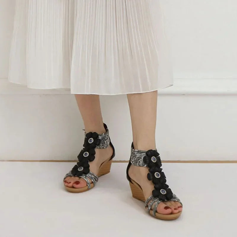 SAIDE™ | S32 SANDALS - FASHION PLATFORM WEDGE SANDALS