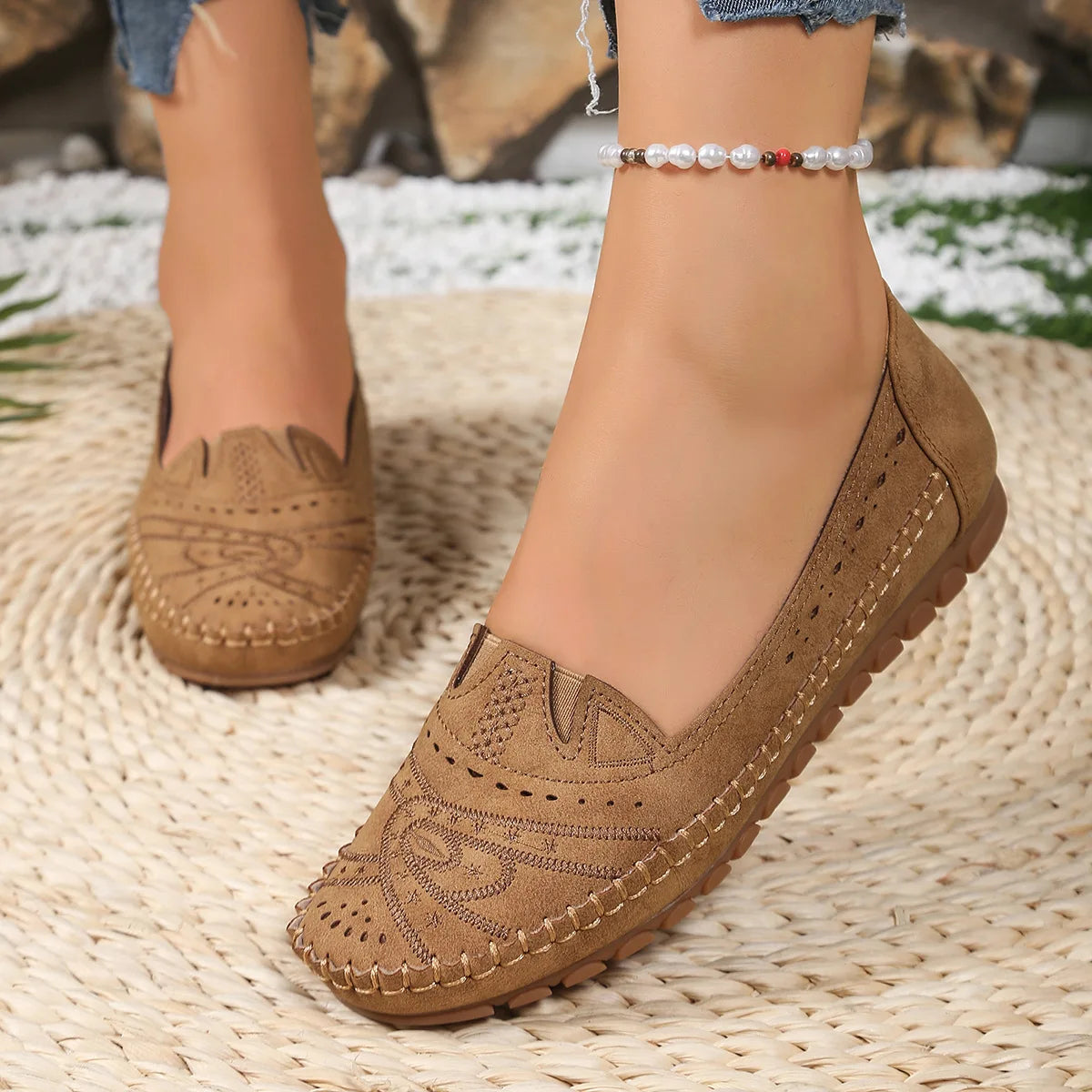 SAIDE™ | S104 SHOES - RETRO ROUND TOE SOFT FLAT LOAFERS