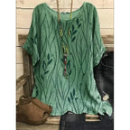 SAIDE™ | S128 BLOUSE - FLORAL PRINT BATWING SLEEVE BLOUSE