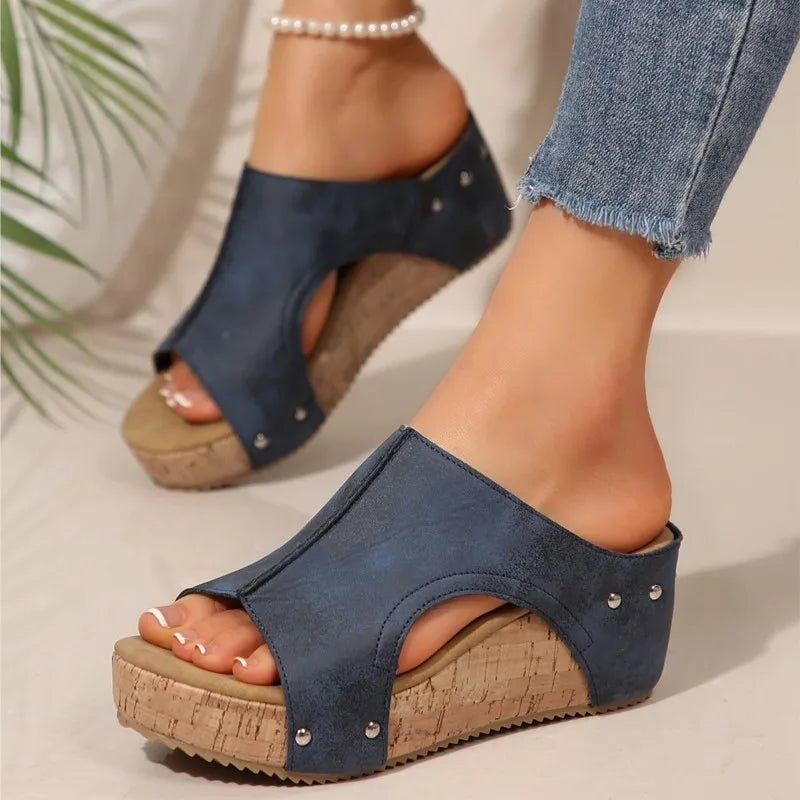 SAIDE™ | S41 SANDALS - ELEGANT WEDGE SANDALS
