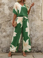 SAIDE™ | S9 TWO PIECE SET - BATWING SLEEVE TOP AND PANTS