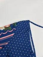 SAIDE™ | S67 DRESS - DEEP V-NECK LONG SLEEVE FLORAL A-LINE DRESS