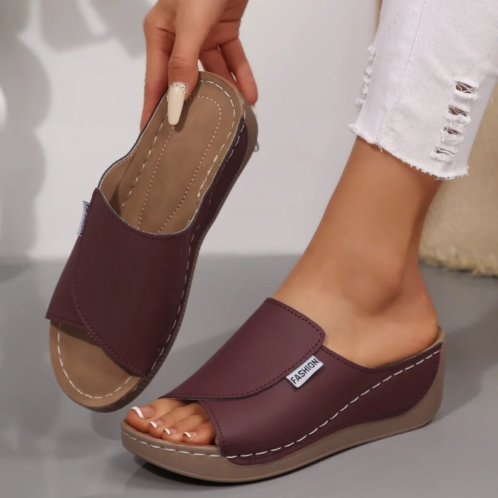 SAIDE™ | S60 SLIPPERS - SUMMER SOFT PLATFORM WEDGE FLIP FLOPS