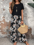 SAIDE™ | S71 SET - CASUAL LOOSE PRINTED PANTS TWO PIECE SET