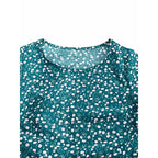 SAIDE™ | S135 DRESS - PRINTED GARDEN COLLAR CASUAL DRESS