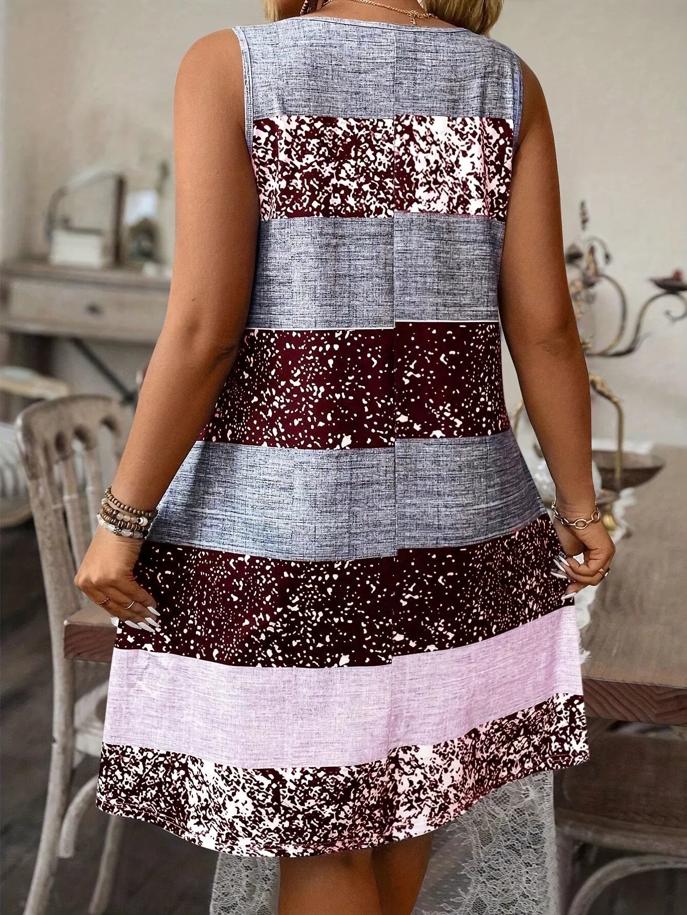 SAIDE™ | S170 DRESS - PLUS SIZE ELEGANT MAXI DRESS