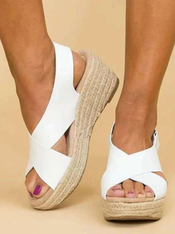 SAIDE™ | S158 SANDALS - MINIMALIST WEDGE PLATFORM SANDALS