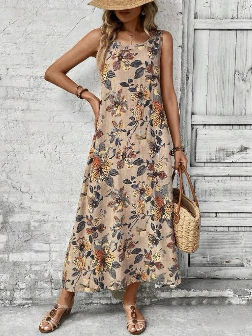 SAIDE™ | S3 FLORAL DRESS - ELEGANT A-LINE SUMMER DRESS