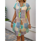 SAIDE™ | S185 TOP - PLUS SIZE CASUAL SHORT SLEEVE TOP