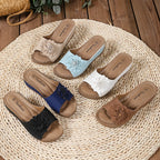SAIDE™ | S133 SANDALS - RETRO FLOWER WEDGE PLATFORM SLIPPERS