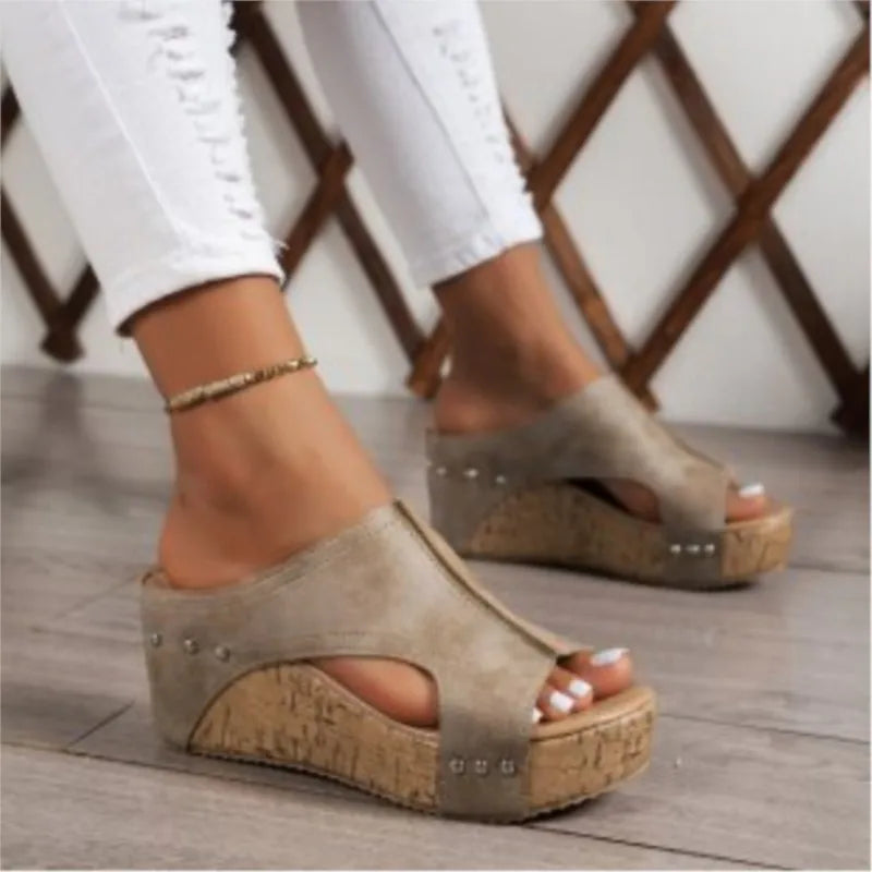 SAIDE™ | S41 SANDALS - ELEGANT WEDGE SANDALS