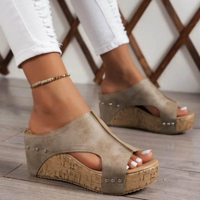 SAIDE™ | S41 SANDALS - ELEGANT WEDGE SANDALS