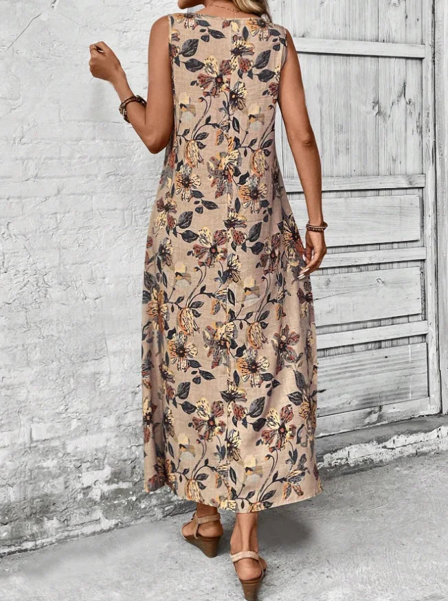 SAIDE™ | S3 FLORAL DRESS - ELEGANT A-LINE SUMMER DRESS