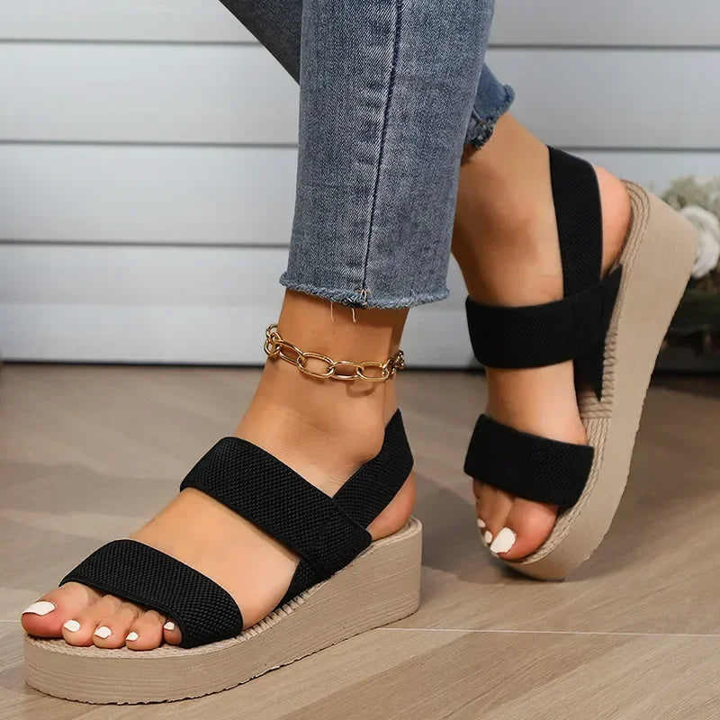 SAIDE™ | S159 SANDALS - LIGHTWEIGHT WEDGE SLINGBACK SANDALS
