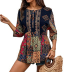 SAIDE™ | S61 TOP - SUMMER BEACH VACATION PRINTED SLEEVELESS TOP