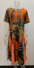 SAIDE™ | S141 DRESS - CASUAL PRINT LOOSE SUMMER DRESS