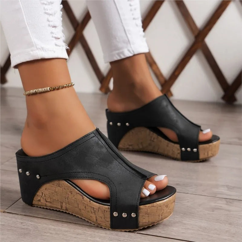 SAIDE™ | S41 SANDALS - ELEGANT WEDGE SANDALS