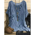 SAIDE™ | S128 BLOUSE - FLORAL PRINT BATWING SLEEVE BLOUSE