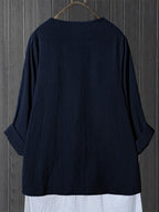 SAIDE™ | S187 TOP - PLUS SIZE CASUAL TOP