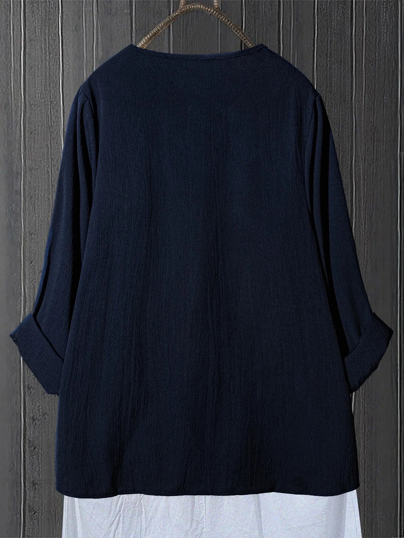 SAIDE™ | S187 TOP - PLUS SIZE CASUAL TOP