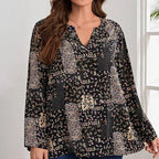 SAIDE™ | S194 TOP - PLUS SIZE CASUAL TOP