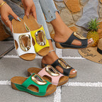 SAIDE™ | S47 SLIPPERS - SUMMER BEACH SLIP-ON WEDGE SLIPPERS