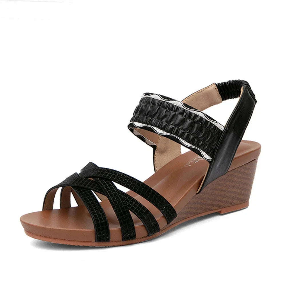 SAIDE™ | S54 SANDALS - ROME FASHION WOVEN WEDGE SANDALS
