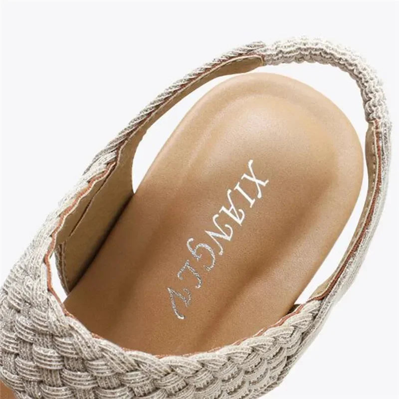 SAIDE™ | S55 SANDALS - ELEGANT LADIES WEAVE ROME WEDGE SANDALS
