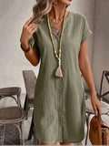 SAIDE™ | S200 DRESS - PLUS SIZE CASUAL SHIRT DRESS
