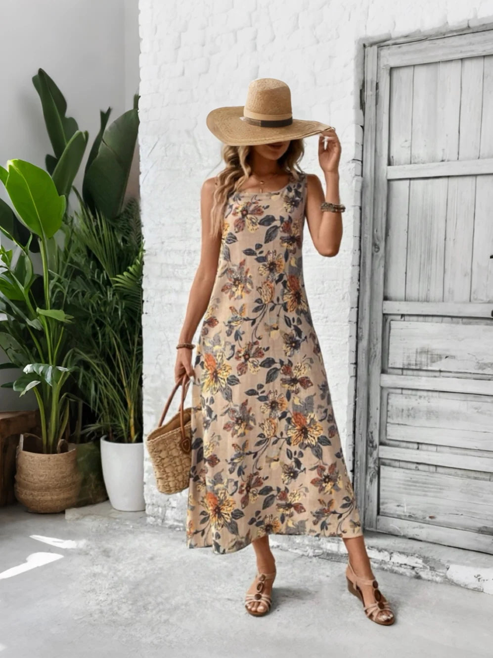 SAIDE™ | S3 FLORAL DRESS - ELEGANT A-LINE SUMMER DRESS