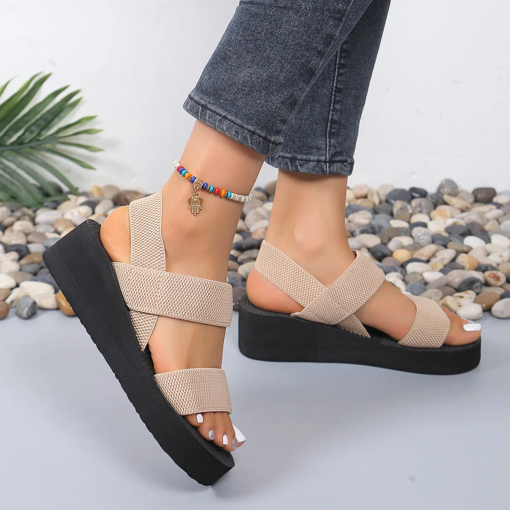 SAIDE™ | S159 SANDALS - LIGHTWEIGHT WEDGE SLINGBACK SANDALS