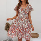 SAIDE™ | S152 DRESS - PLUS SIZE ELEGANT A-LINE MAXI DRESS