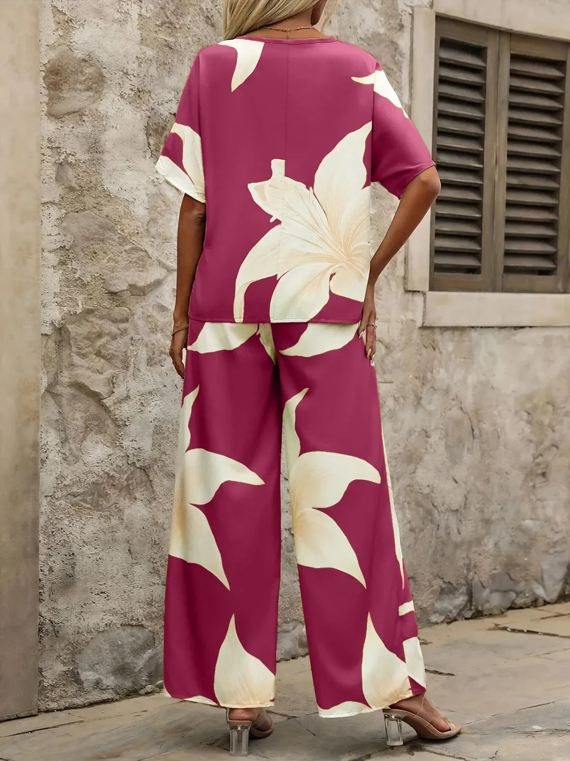 SAIDE™ | S9 TWO PIECE SET - BATWING SLEEVE TOP AND PANTS