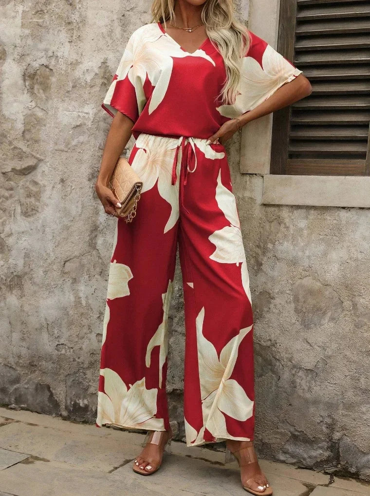 SAIDE™ | S9 TWO PIECE SET - BATWING SLEEVE TOP AND PANTS