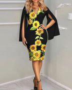 SAIDE™ | S78 DRESS - AUTUMN VINTAGE SPLIT LONG SLEEVE BODYCON DRESS