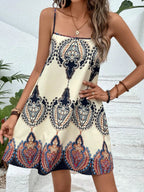 SAIDE™ | S73 DRESS - CASUAL HOLIDAY SEXY BACKLESS PRINT BANDEAU SUSPENDER DRESS