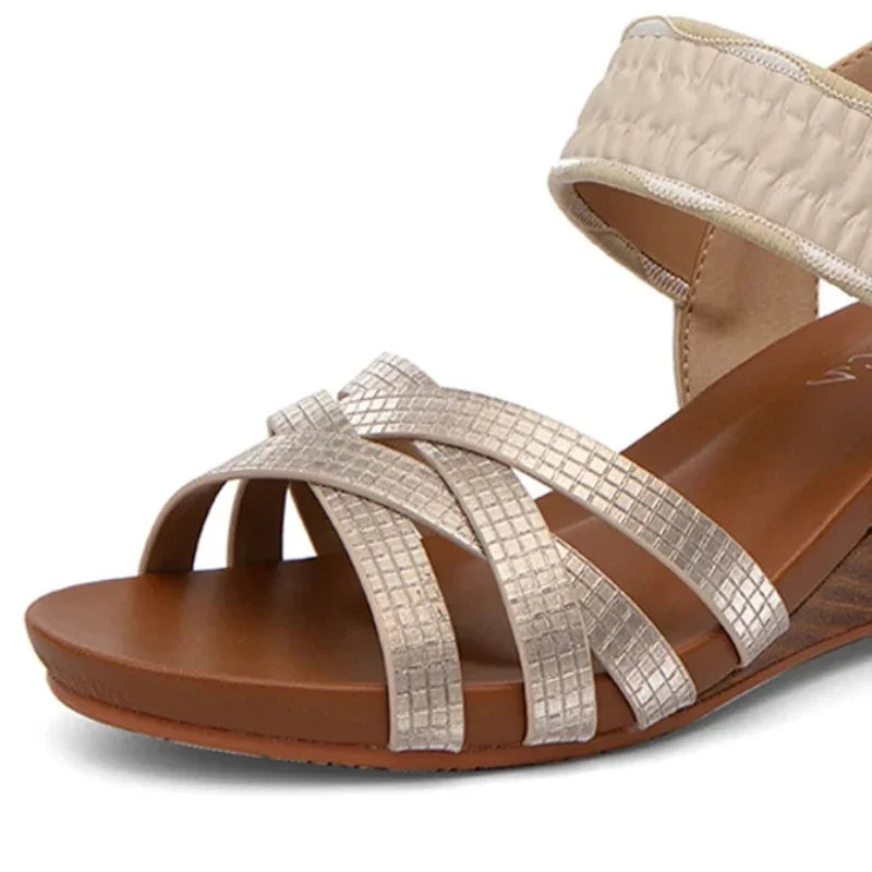 SAIDE™ | S54 SANDALS - ROME FASHION WOVEN WEDGE SANDALS