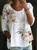 SAIDE™ | S125 SHIRT - PRINTED ROUND NECK CASUAL SHIRT