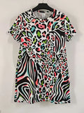 SAIDE™ | S21 DRESS - MIXED ANIMAL PRINT T-SHIRT DRESS