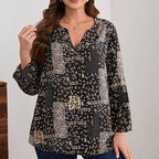 SAIDE™ | S194 TOP - PLUS SIZE CASUAL TOP