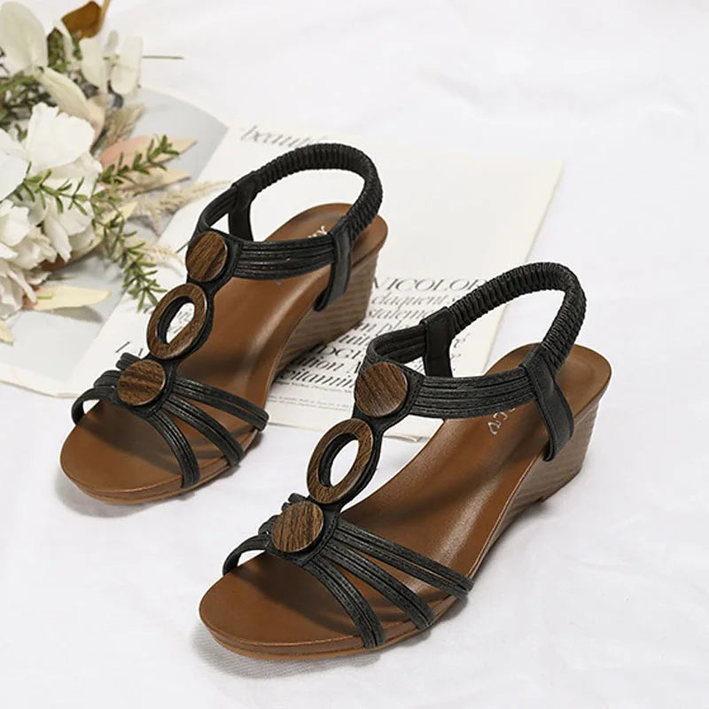 SAIDE™ | S29 SANDALS - VINTAGE BOHEMIA GLADIATOR WEDGE SANDALS