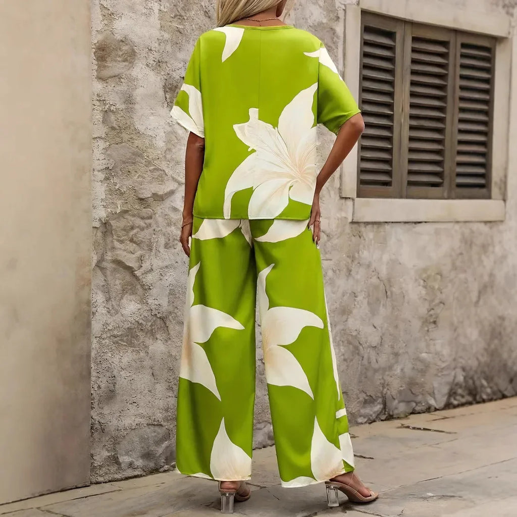 SAIDE™ | S9 TWO PIECE SET - BATWING SLEEVE TOP AND PANTS